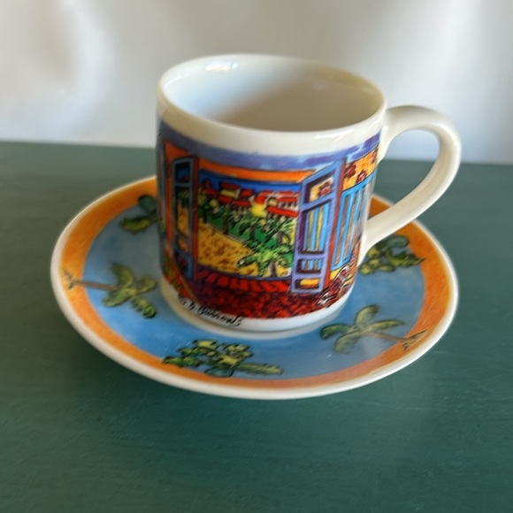 Chaleur D Burrows Espresso Demitasse Hopper Cup/Matching Saucer - Picture 4 of 12